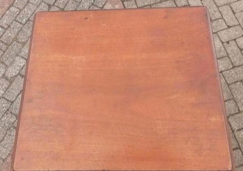 Antieke oude houten roldeurkast - 1