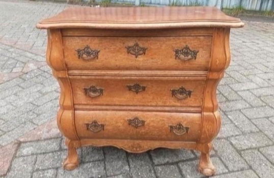 Oude houten buikkast ladenkast - 0