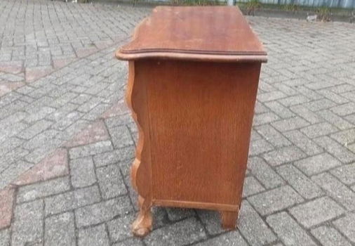 Oude houten buikkast ladenkast - 5