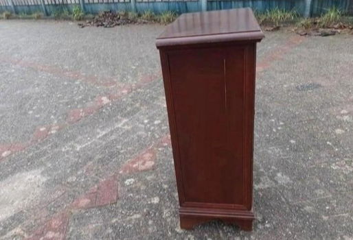Oude houten ladenkast - 4