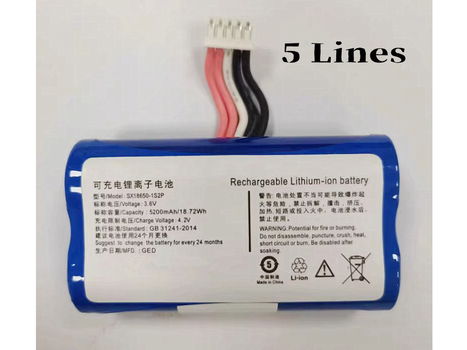 Hoogwaardige vervangbare batterij VERIFONE SX18650-1S2P 5200mAh/18.72Wh 3.6V - 0