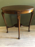 Prachtige Hollands Antieke Ovale (bijzet) Tafel.