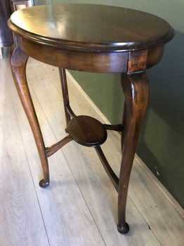 Prachtige Hollands Antieke Ovale (bijzet) Tafel. - 5