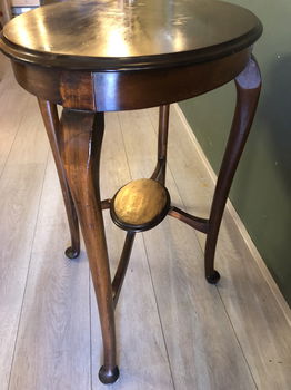 Prachtige Hollands Antieke Ovale (bijzet) Tafel. - 6