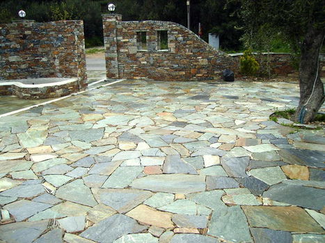Karystos Green flagstones / breuksteen - 0