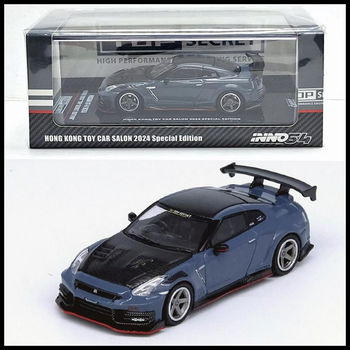 Nissan GT-R (R35) grey 1:64 Inno 117 - 4