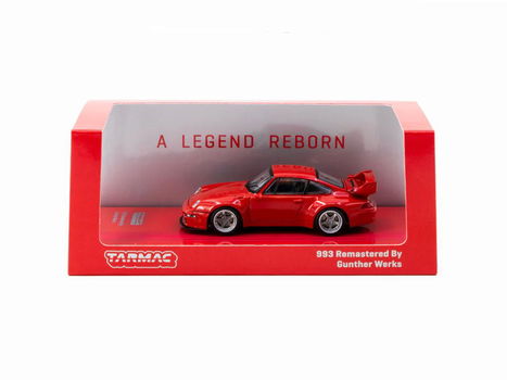 993 Remastered By Gunther Werks Red 1:64 Tarmac 081 - 3