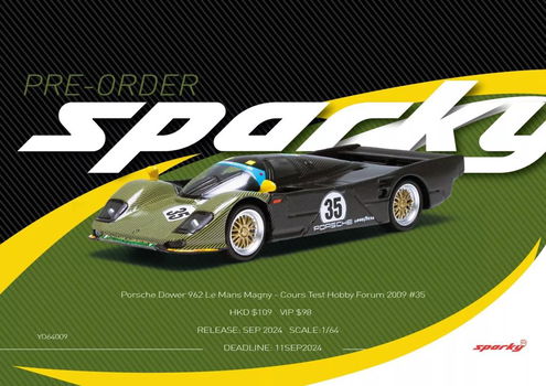 Porsche Dauer 962 test #35 1:64 Tiny025 - 2