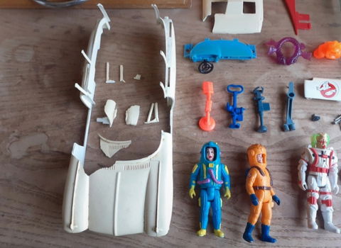 Vintage ghostbusters ecto 1 voertuig 80s onderdelen - 1