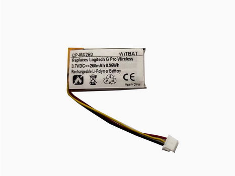 Hoogwaardige vervangbare batterij LOGITECH 533-000201 260mAh/0.96Wh 3.7V - 0
