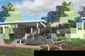 Blokhut met overkapping Tampa 481X292 onbehandeld vuren - 0 - Thumbnail