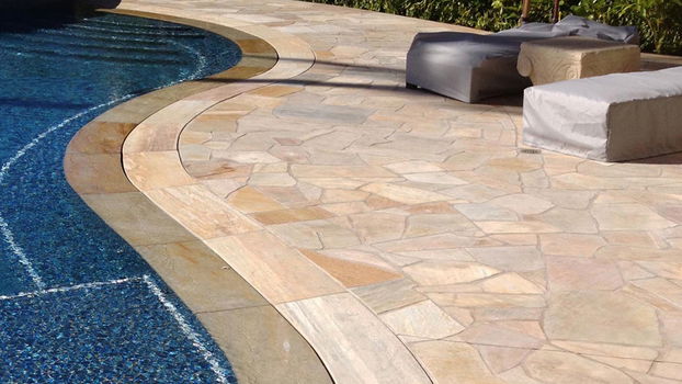 mediterraanse Braziliaanse flagstones Albino Yellow - 0