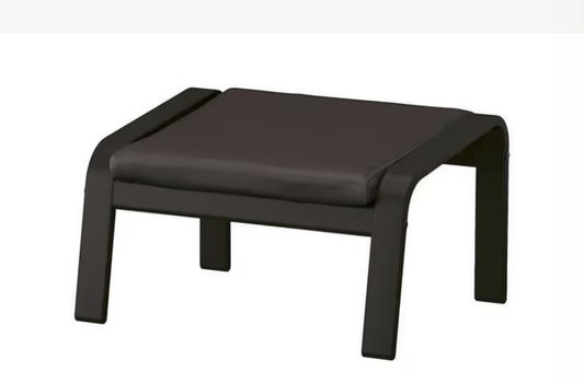 IKEA voetenbank Pöang donkerbruin leer - 0