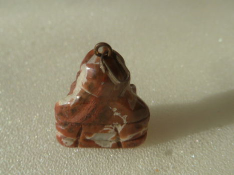 Hanger buddha / Boedha van bonte jaspis - 2