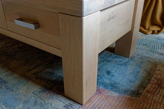 Salontafel in massief eiken white wash - 3