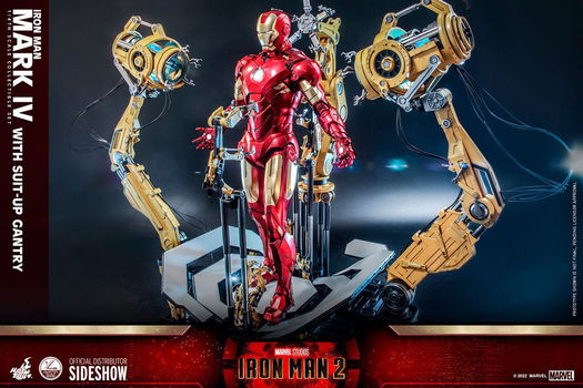 Hot Toys Iron Man 2 Mark IV with Suit-Up Gantry - 0