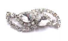 Prachtige vintage strassbroche