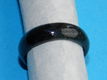Zwarte gladde Murano ring, diverse maten - 0 - Thumbnail