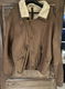 Mouton herenjas, bruin,vervaardigd van hoogwaardig lamspels, uiterste goede kwaliteit, maat 54 (XL - 1 - Thumbnail