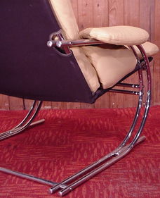 Retro buisframe Fauteuil Design Otteman zetel vintage stoel leunstoel 70 jaren rookstoel chromen Art