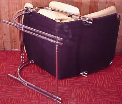 Retro buisframe Fauteuil Design Otteman zetel vintage stoel leunstoel 70 jaren rookstoel chromen Art - 2