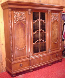 Antiek Bibliotheek klassieke Boekenkast Winkelkast Kast Display Barok Meubel vintage wandkast