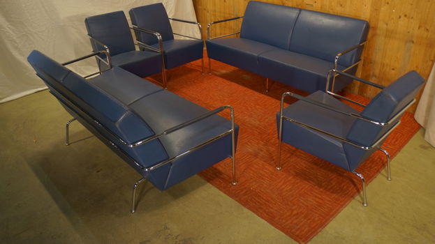 Lammhults set 2 x sofa banken 3 x chairs fauteuils Gunnilla Allard Design bankstel chinema Danish - 0