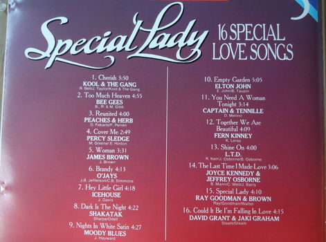 De originele verzamel-CD Golden Love Songs 5: Special Lady. - 4