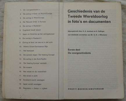Geschiedenis vd Tweede Wereldoorlog in Foto's & Documenten, HA Jacobsen & H Dollinger, Profit, 1964. - 2