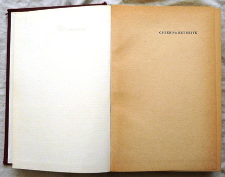 Boek, Op Een Na Het Beste, Charles Mergendahl, Nieuwe Wieken NV, 1960. - 3