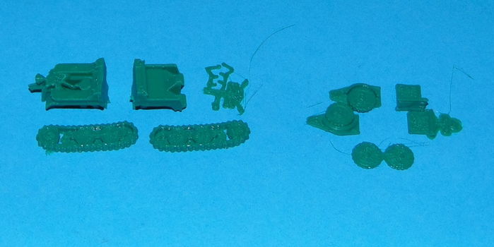 Kettenkrad met aanhanger - 3D-print in diverse schalen - 2