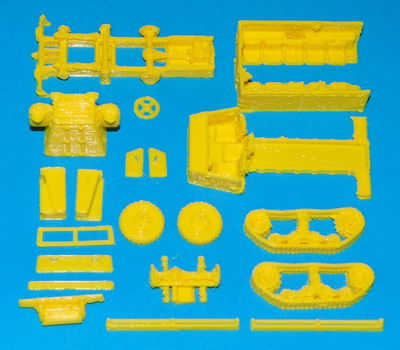 M3 halftrack - open - 3D-print in diverse schalen - 2