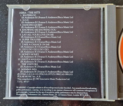 Te koop de originele CD The Hits van ABBA. - 6
