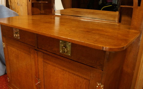 Antiek Art Deco buffetkast Buffet kast meubel Servieskast - 7