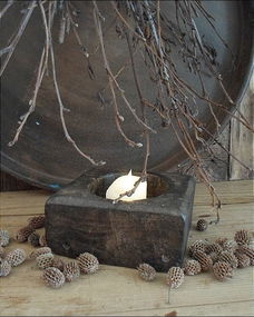 12378 H Oude houten spicebox