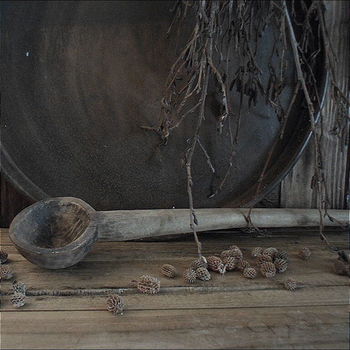 12386 H Oude houten lepel - 2