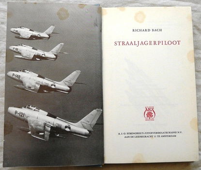 Boek, Straaljagerpiloot, Richard Bach, A.J.G. Strengholt N.V., 1965. - 2
