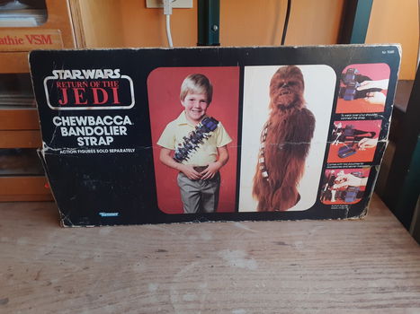 Star wars vintage Chewbacca bandolier strap doos leeg 1983 - 2