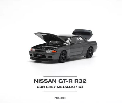 Nissan Skyline GT-R gun metal metallic 1:64 Pop Race 103 - 3