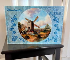 Ronde legpuzzel windmolen - Master-Line - 500 stukjes - windmills