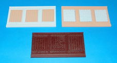 Modulaire lambrisering voor poppenhuis in 1:12