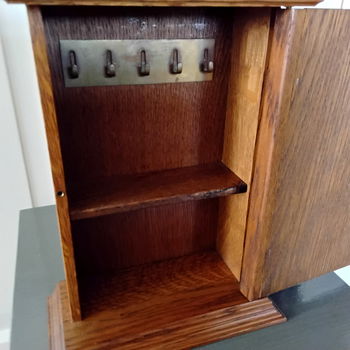 Houten sleutelkastje met spiegel - Oisterwijk- eikenhout - e - 7