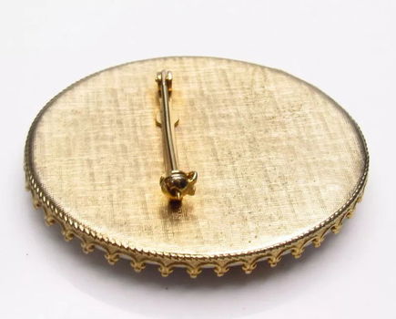 Porseleinen broche met romantische afbeelding - 3