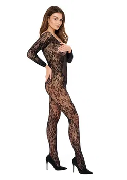 Catsuit met Lange Mouwen - Zwart - 1