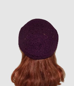 Zomer beanie Aubergine - 3