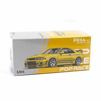 Nissan Skyline GTR Nismo 400r yellow 1:64 Pop Race 053 - 6