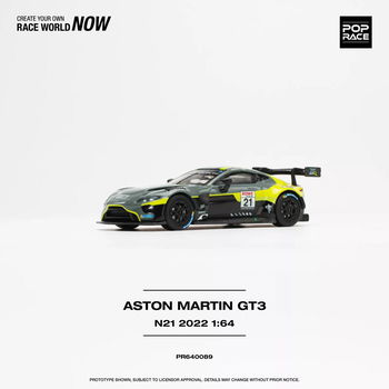 Aston Martin Vantage GT3 #21 green 1:64 Pop Race 072 - 0