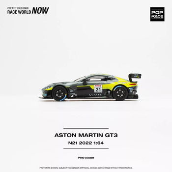 Aston Martin Vantage GT3 #21 green 1:64 Pop Race 072 - 2
