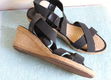Sandalen met sleehak maat 40/41 - 1 - Thumbnail