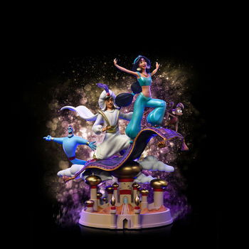 Iron Studios Disney Deluxe Statue Aladdin and Yasmine - 3